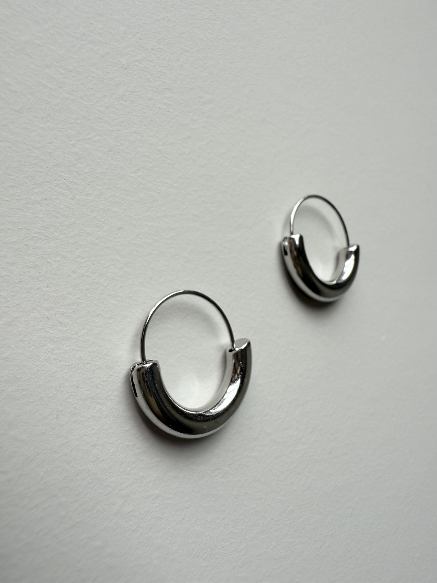 【P012】luna hoop pierce -gold/silver-
