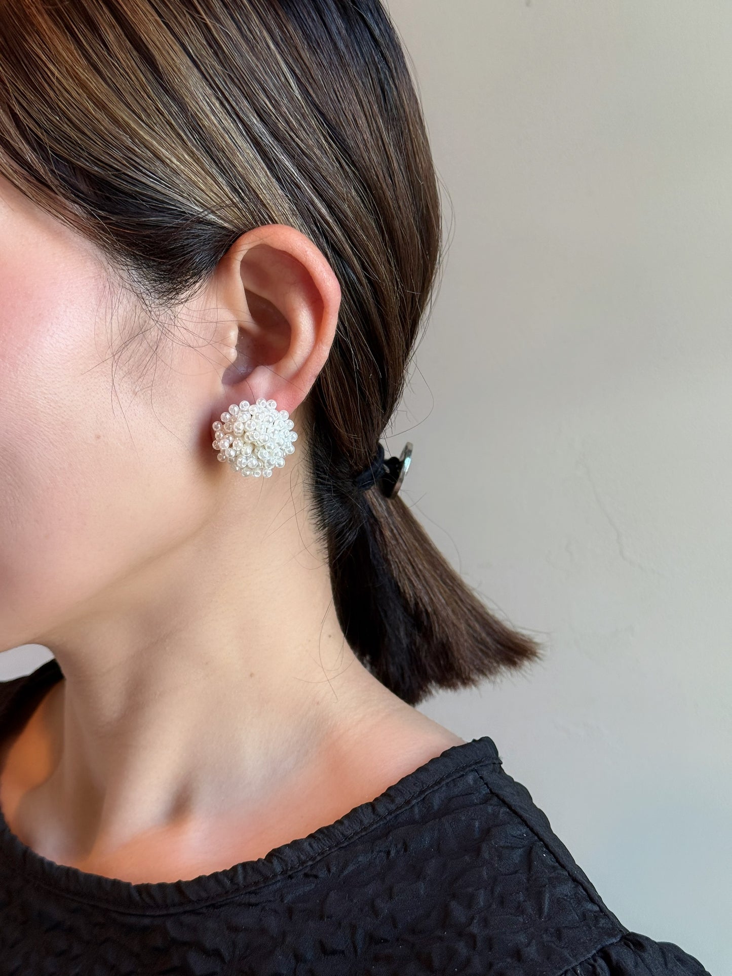 【P017】pearl bouquet pierce