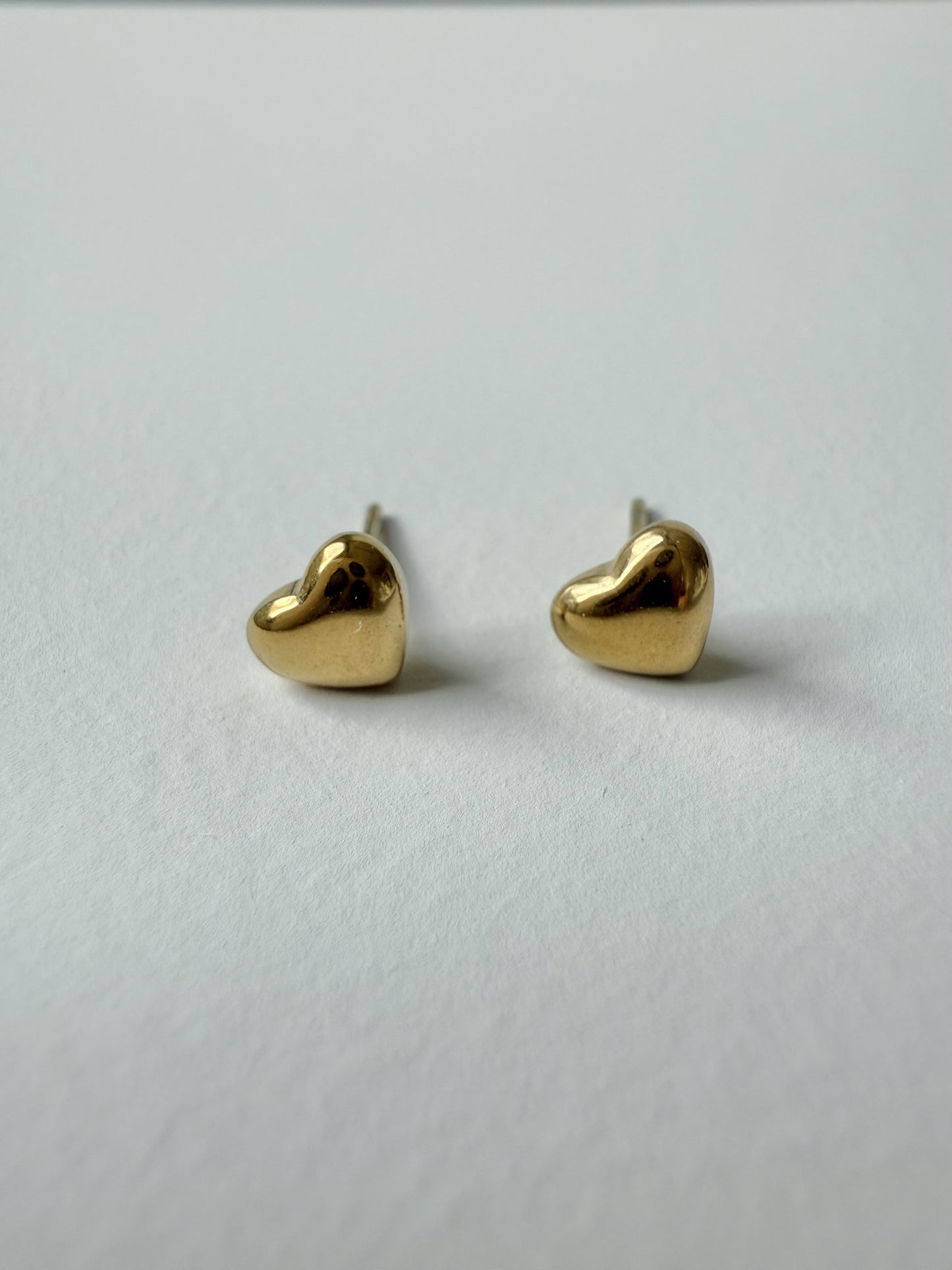 【P007】small heart pierce -gold/silver-