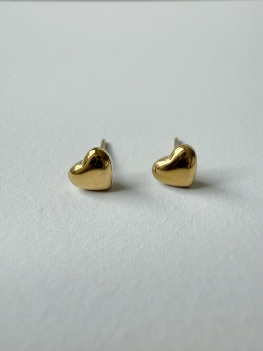 【P007】small heart pierce -gold/silver-