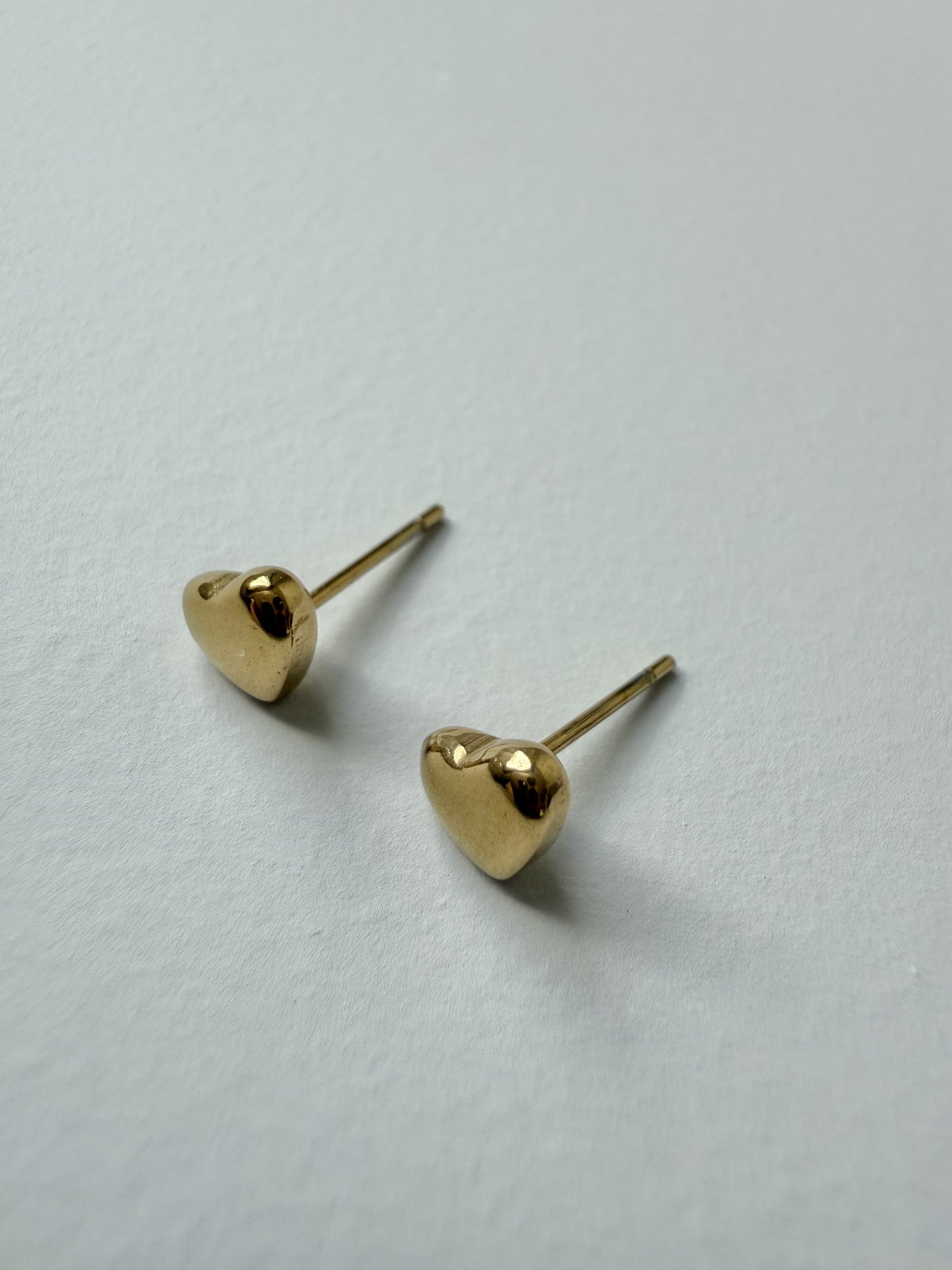 【P007】small heart pierce -gold/silver-