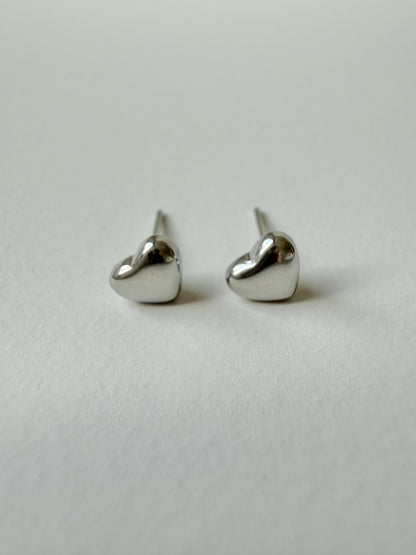 【P007】small heart pierce -gold/silver-