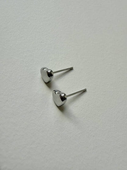 【P007】small heart pierce -gold/silver-