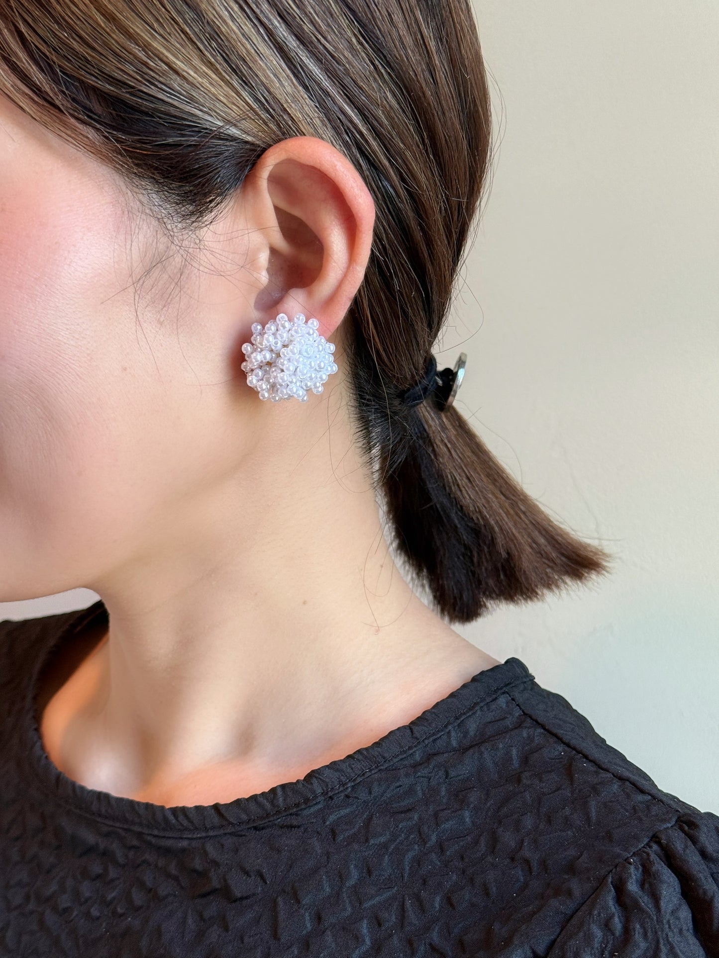 【P017】pearl bouquet pierce