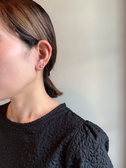 【P007】small heart pierce -gold/silver-
